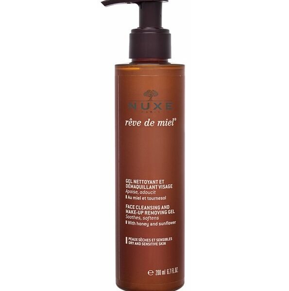 Nuxe Rêve de miel Gel nettoyant et démaquillant visage – 200 ml