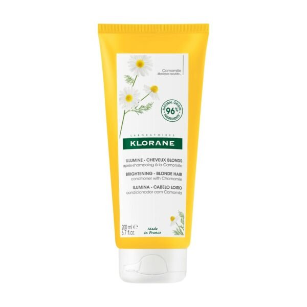 Klorane – Baume Après-shampoing Reflets Blonds à la Camomille – Cheveux blonds à châtains 200 ml