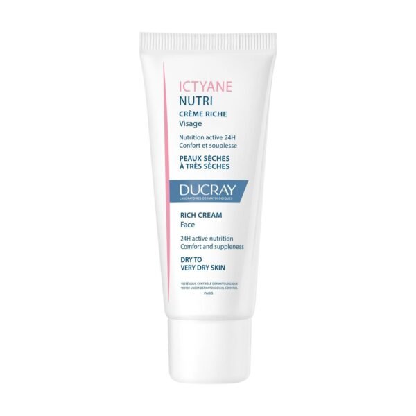 Ducray — Crème riche Visage — Crème visage peau sèche — Ictyane Nutri 40 ml