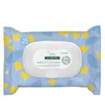 Klorane – Lingettes nettoyantes douces pour le corps au Calendula apaisant – Bébé – Peau normale à sèche 25 u