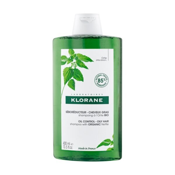 Klorane – Shampoing Séboréducteur à l&rsquo;Ortie BIO – Cheveux gras 400 ml