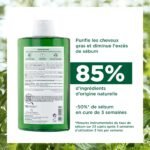 Klorane – Shampoing Séboréducteur à l&rsquo;Ortie BIO – Cheveux gras 400 ml – Image 3