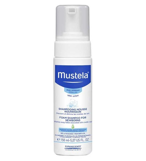 3504105028602-1.jpg Mustela Shampoing Mousse Nourrisson – 150 ml – Image 1