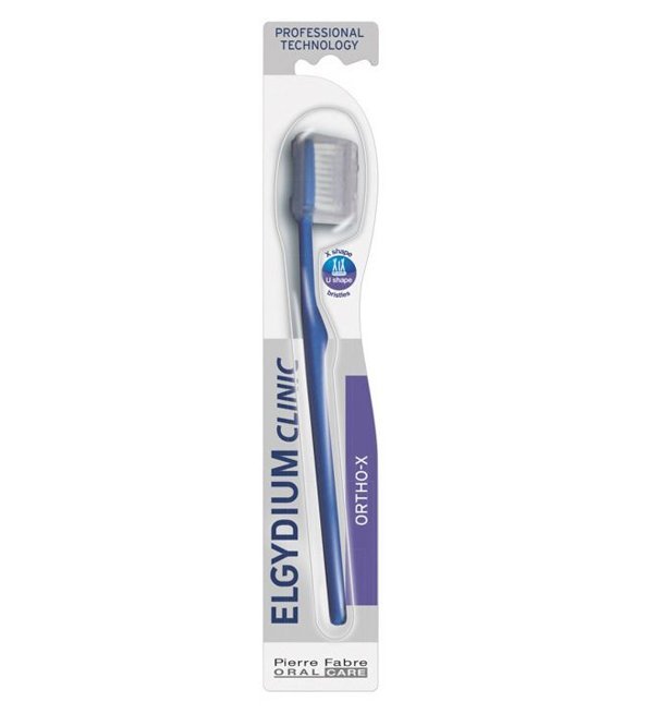 3577056009532-1.jpg Elgydium Clinic – Brosse à dents Ortho X Adulte Medium – Image 1