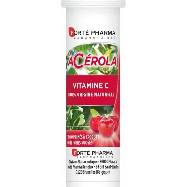 Forté Pharma Acérola Vitamine C – 12 Comprimés