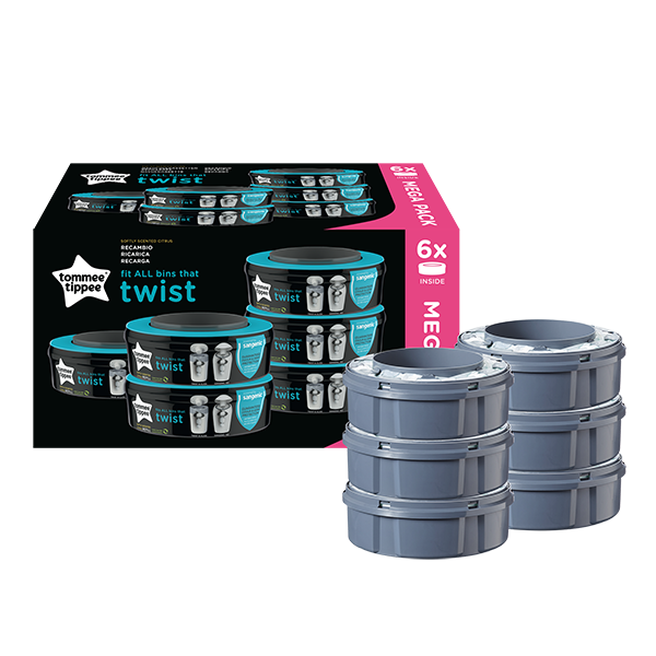5010415510082-1.png Tommee Tippee Lot De 6 Recharges Pour Poubelle – Image 1
