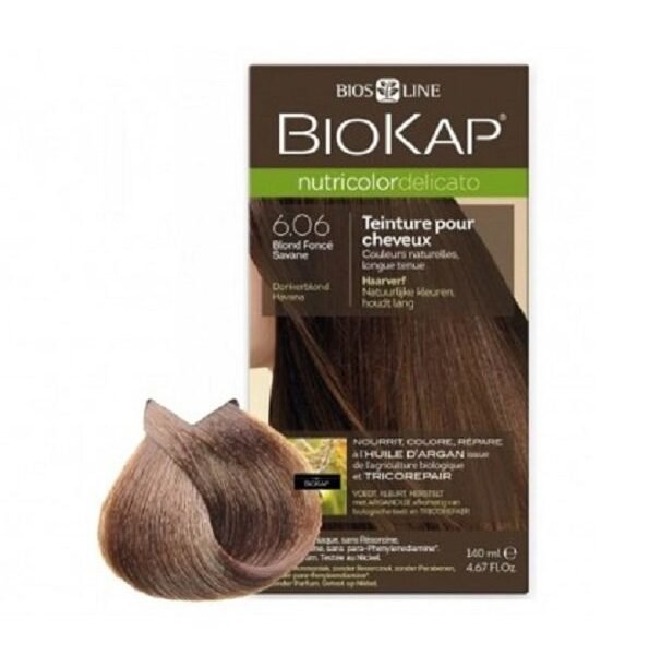 Biokap Nutricolor Delicato Rapid Teinture pour Cheveux 6.06 Blond Foncé Havane