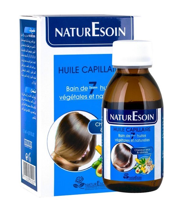 6111246208601-1.jpg NaturEsoin Huile Capillaire 7 Bain d’Huiles Végétales – 125 ml – Image 1