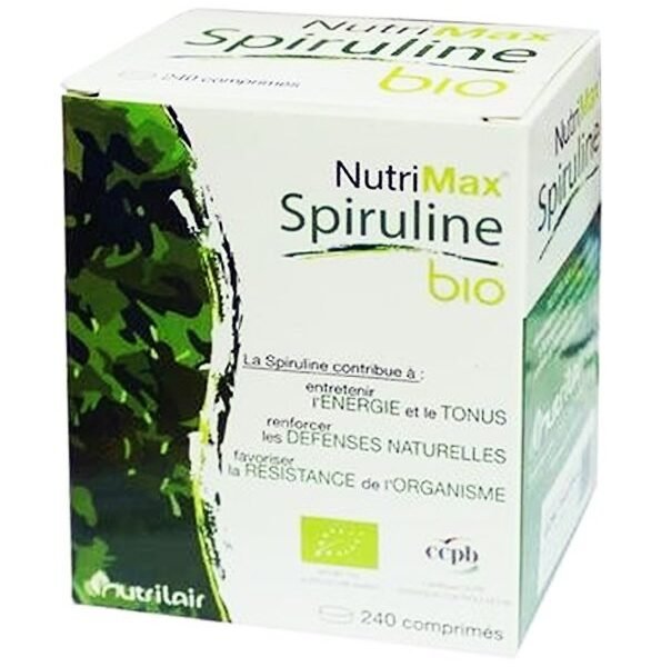 Nutrimax Spiruline Bio – 240 Comprimés