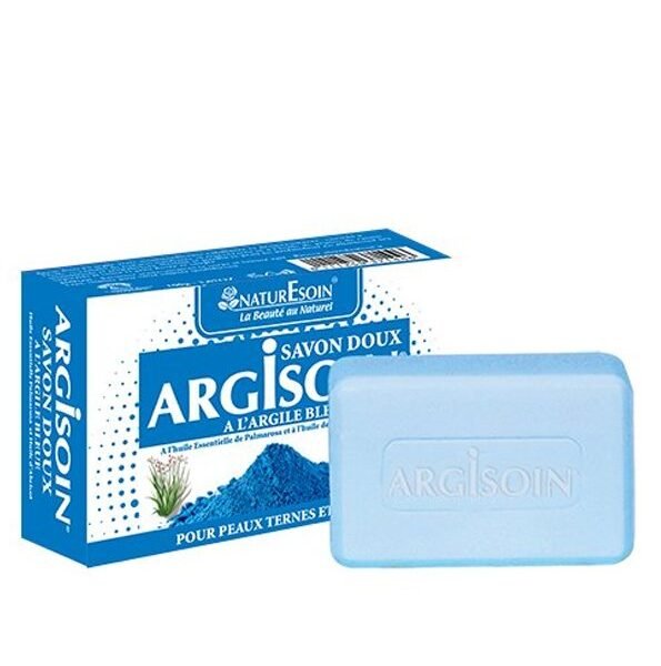 NaturEsoin Argisoin Savon à l&rsquo;Argile Bleue- 125 G