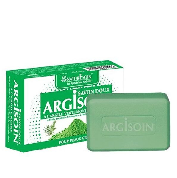 NaturEsoin Argisoin Savon à l&rsquo;Argile Verte- 125 G
