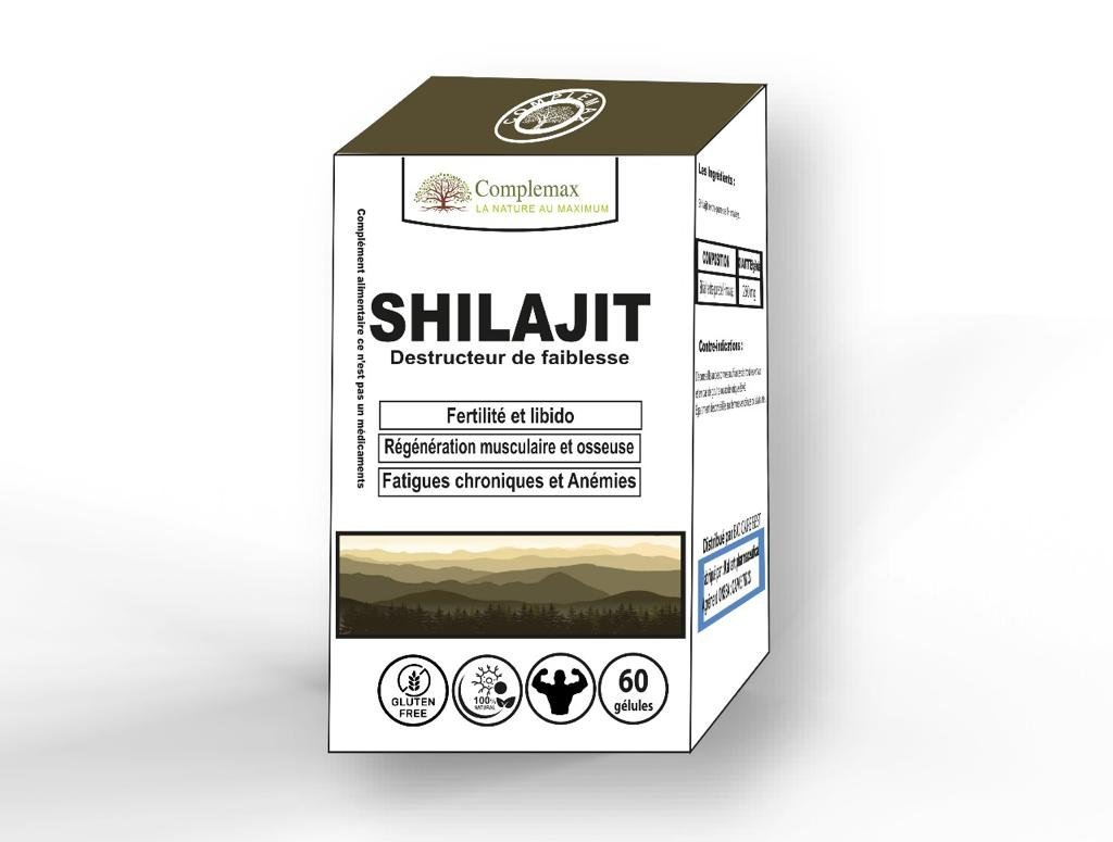 6879b329-29ee-4107-9c3f-2193aed64e48.jpg Complemax Shilajit 60 Gelules – Image 1