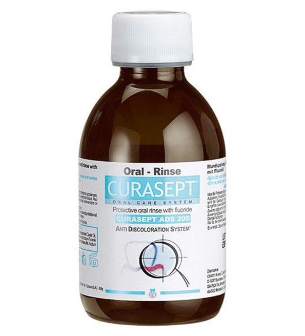 7612412205008-1.jpg Curaprox – Curasept ADS 205 – Bain de bouche 0,05% CHX + 0,05% F – 200 ml – Image 1