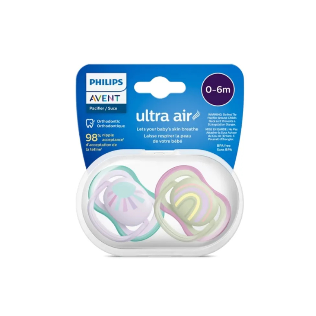 Avent-Suc-ultra-air-0-6m-scf08505.png Avent Sucette Ultra Air 0-6m Scf085/05 – Image 1