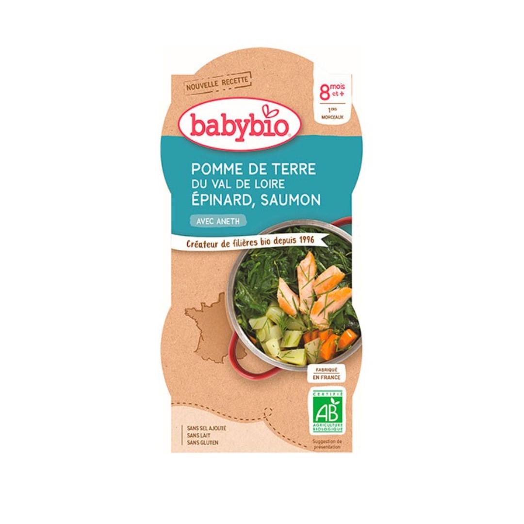BABYBIO-BOL-POMME-DE-TERRE-EPINARD-SAUMON-2200G-1.png BABYBIO BOL POMME DE TERRE EPINARD SAUMON 2 x 200G – Image 1