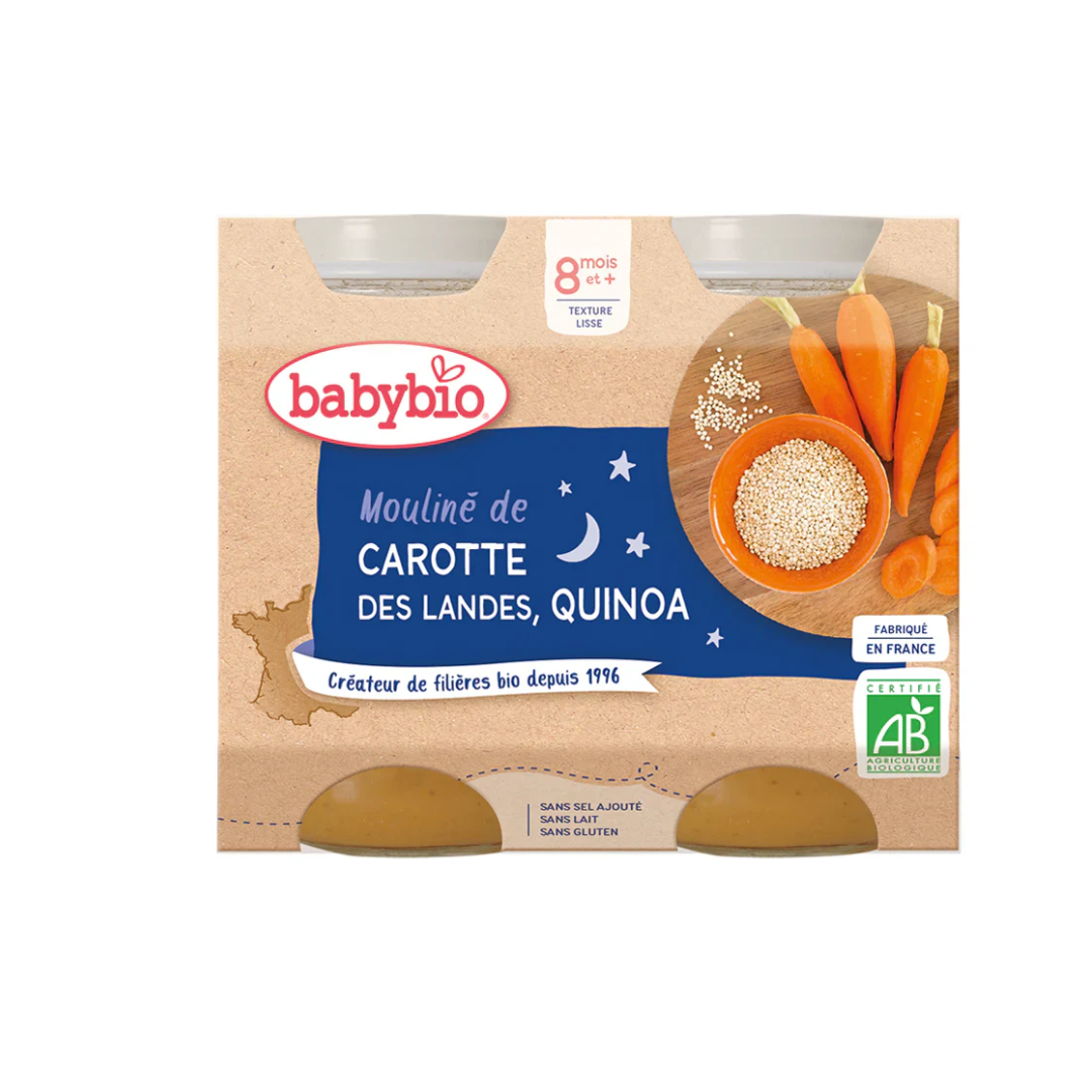 BABYBIO-POT-BONNE-NUIT-LEGUMES-QUINOA-2200G-1.png BABYBIO POT BONNE NUIT LEGUMES QUINOA 2 x 200G – Image 1