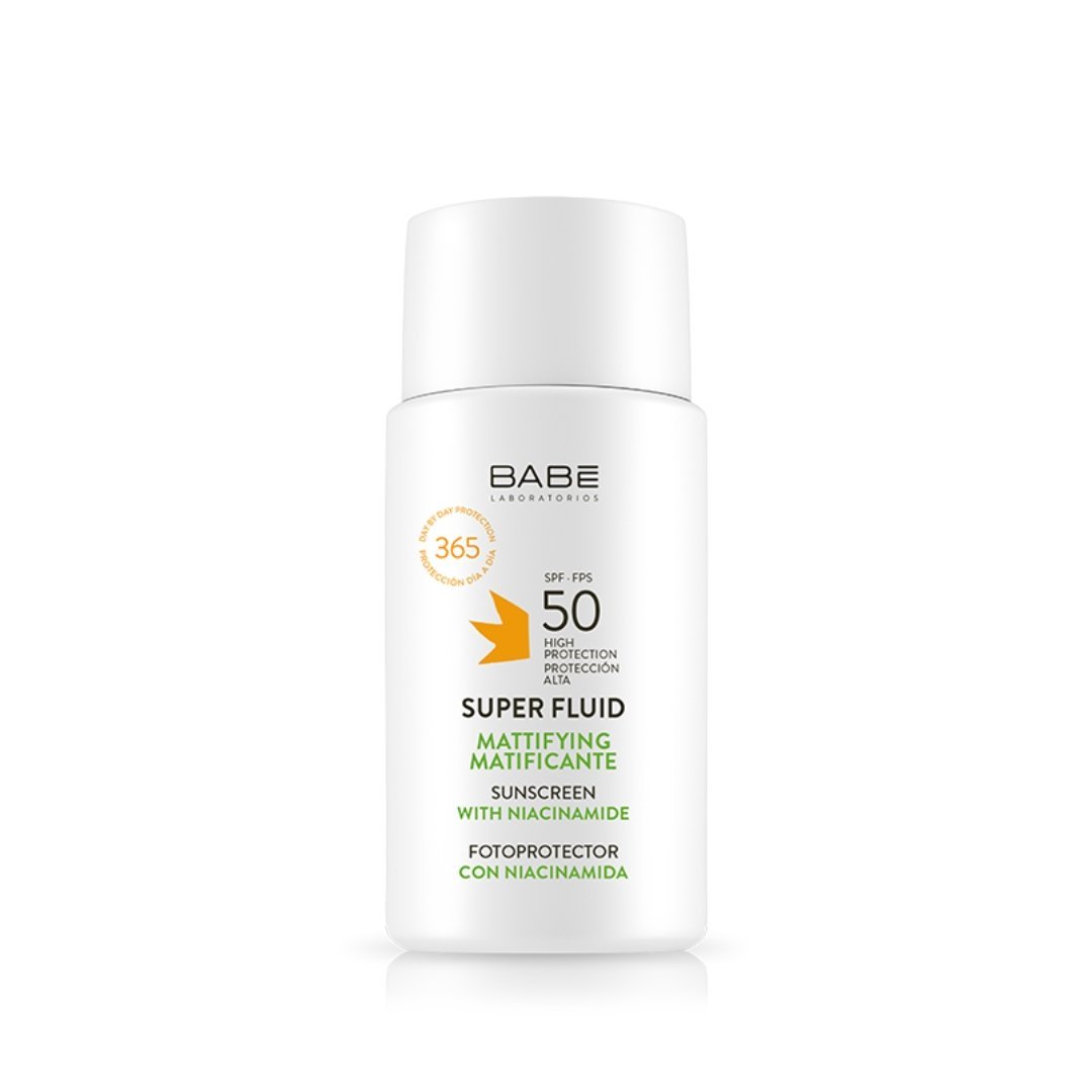 Babe-Facial-sunscreen-super-fluid-spf50-50ml-1.jpg Babe Facial Sunscreen Super Fluid Spf50 50ml – Image 1