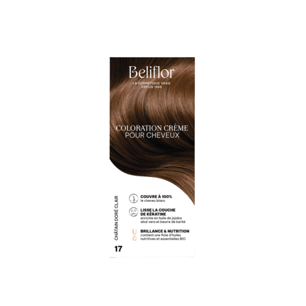 Beliflor Coloration N°17 Chatain Dore Clair