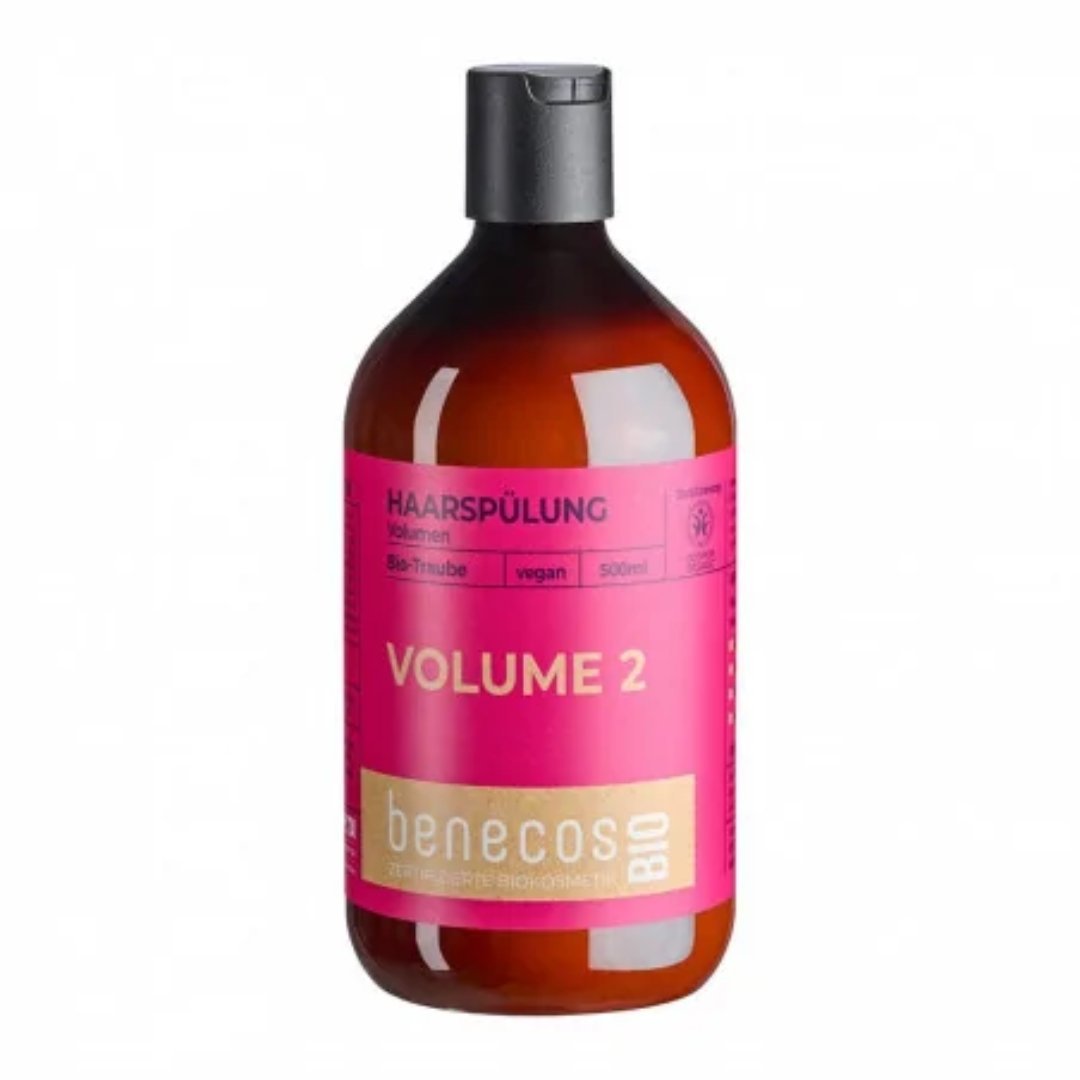 Benecosbio-apres-shamp-volume-500ml-1.jpg Benecos Bio Apres-Shampoing Volume 500ml – Image 1