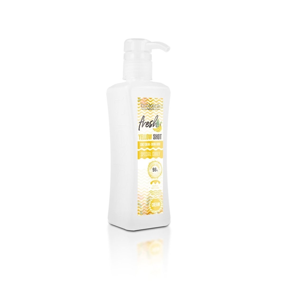 Biokera-Fresh-Yellow-shot-Curly-cream-300ml-1.jpg Biokera Fresh Yellow Shot Curly Cream 300ml – Image 1