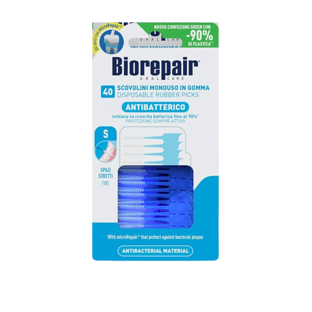 Biorepair-Brossettes-interdentaires-rsmall-40-1.png Biorepair Brossettes Interdentaires Jetable Small 40 Pieces – Image 1