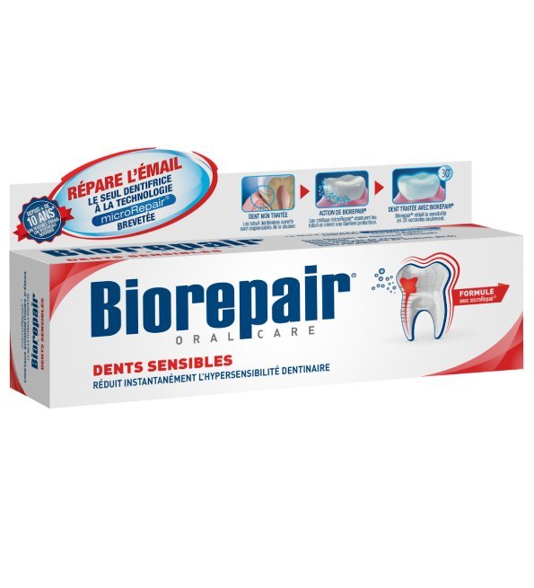 Biorepair-dent-fast-sensitive-repair-75ml-1.jpg Biorepair Dentifrice Fast Sensitive Repair 75ml – Image 1