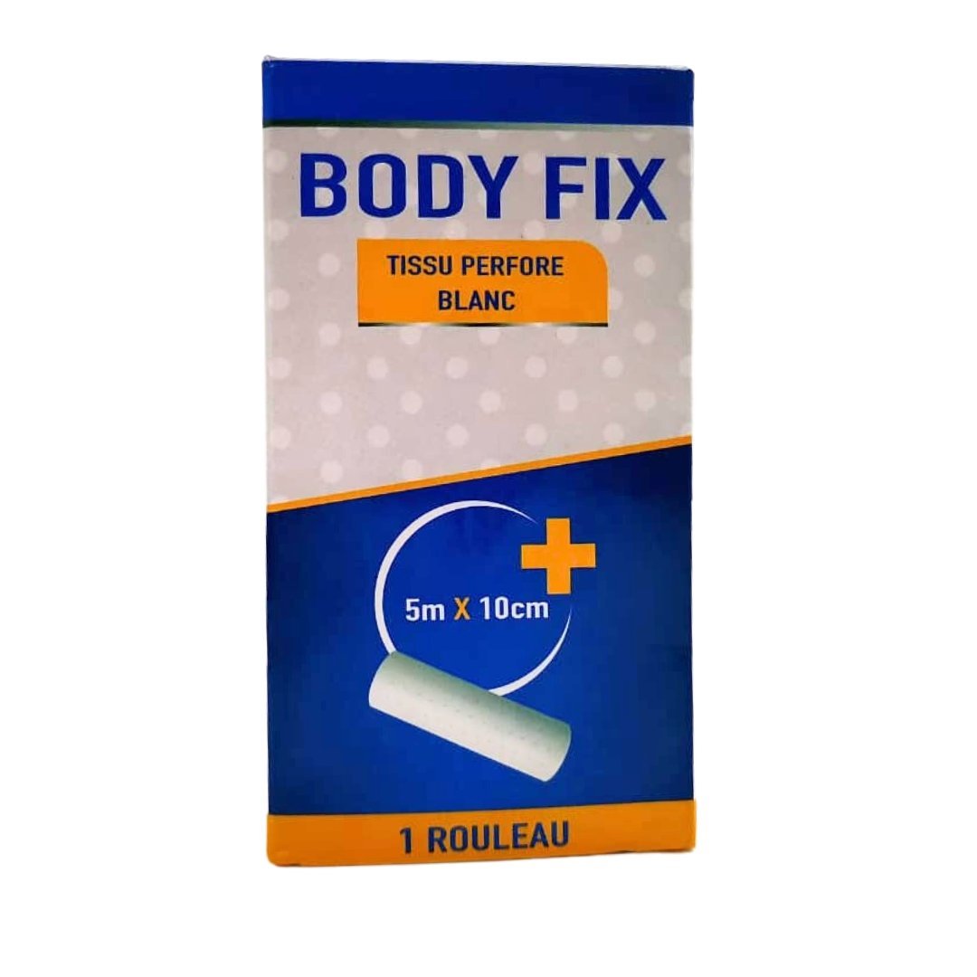 Body-Fix-Sparadrap-Perfore-510cm-Blanc-1.jpg Body Fix Sparadrap Perfore Blanc 5 x10cm – Image 1
