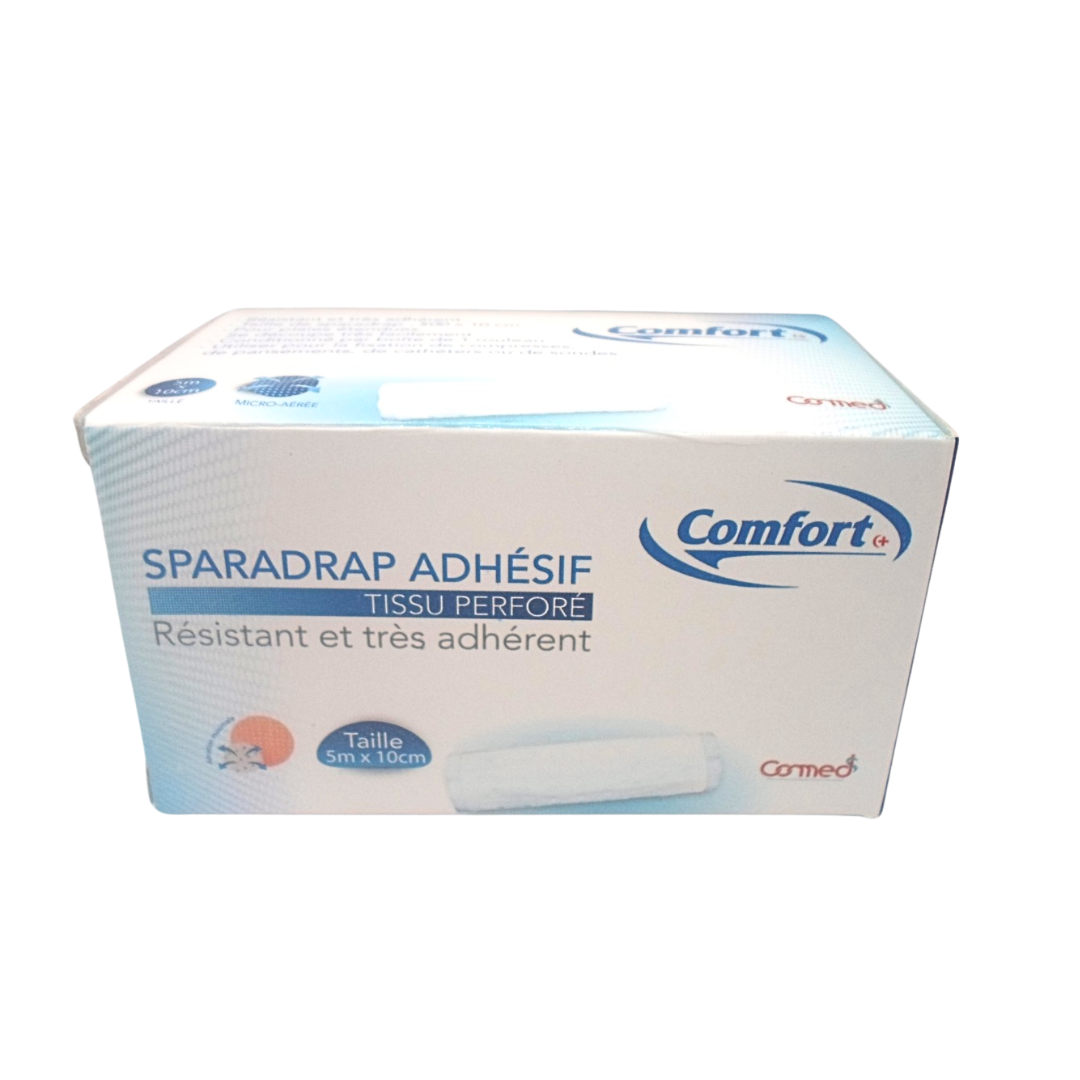Comfort-sparadrap-Adhesif-Balnc-5m10cm-1.png Comfort Sparadrap Adhesif Balnc 5m x 10cm – Image 1