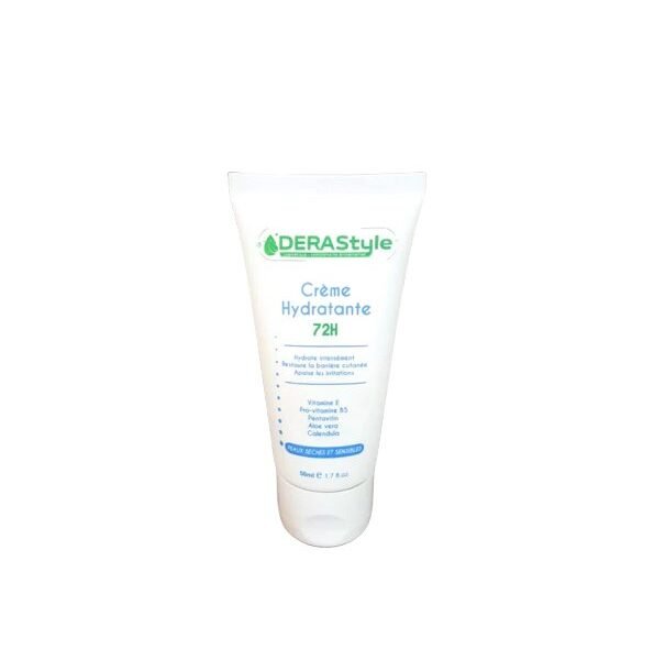 Derastyle Creme Hydratante Peaux Seche et Sensible72H 50ml