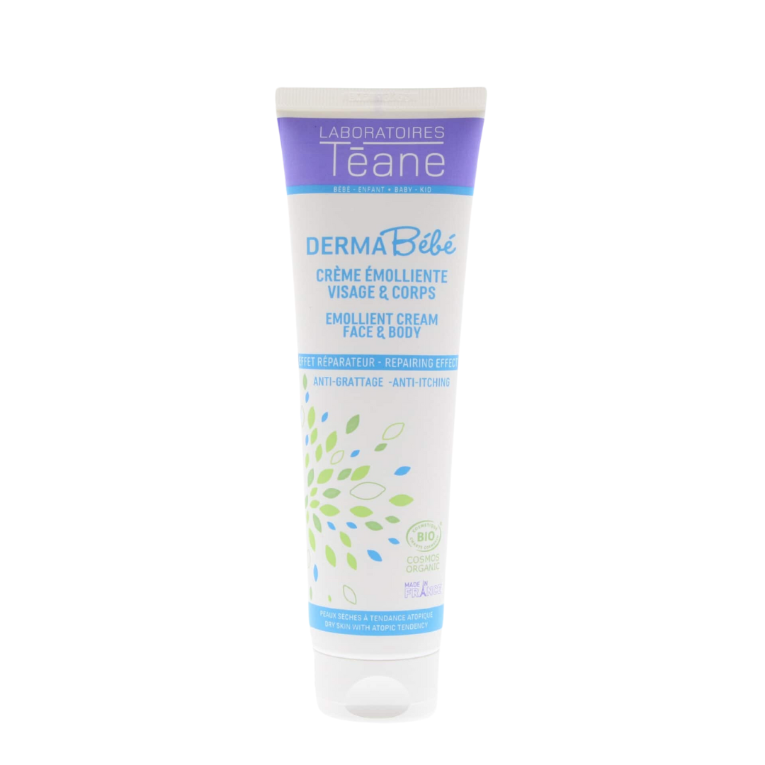 Derma-bebe-creme-emollient-visage-corps-50ml-1.png Derma Bebe Creme Emollient Visage & Corps 50ml – Image 1