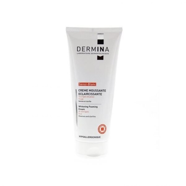 DERMINA SENSI-BLANC CREME MOUSSANTE ECLAIRCISSANTE VISAGE TOUS TYPES DE PEAUX 100ML