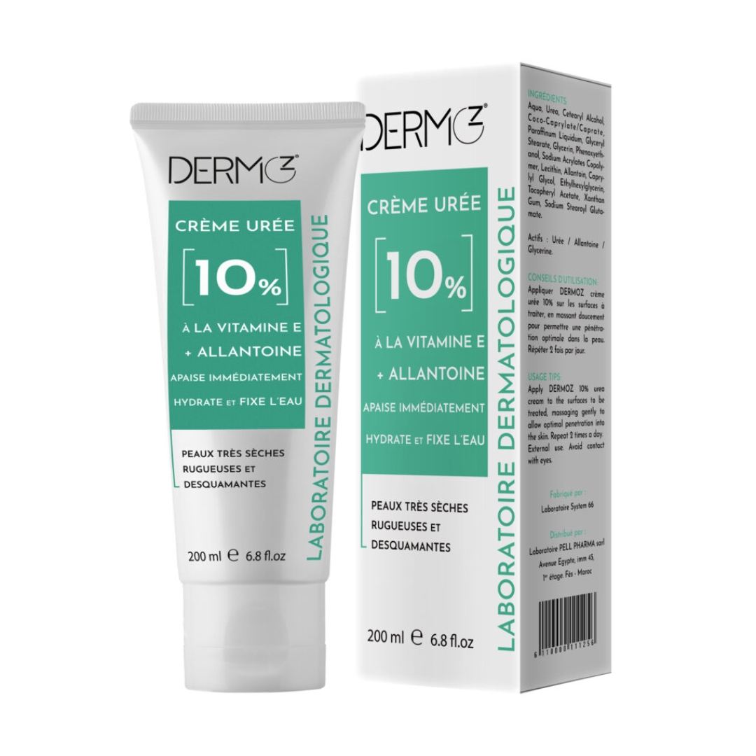 Dermoz-creme-Uree-10-200ml-1-1.png Dermoz Creme Uree 10% 200ml – Image 1