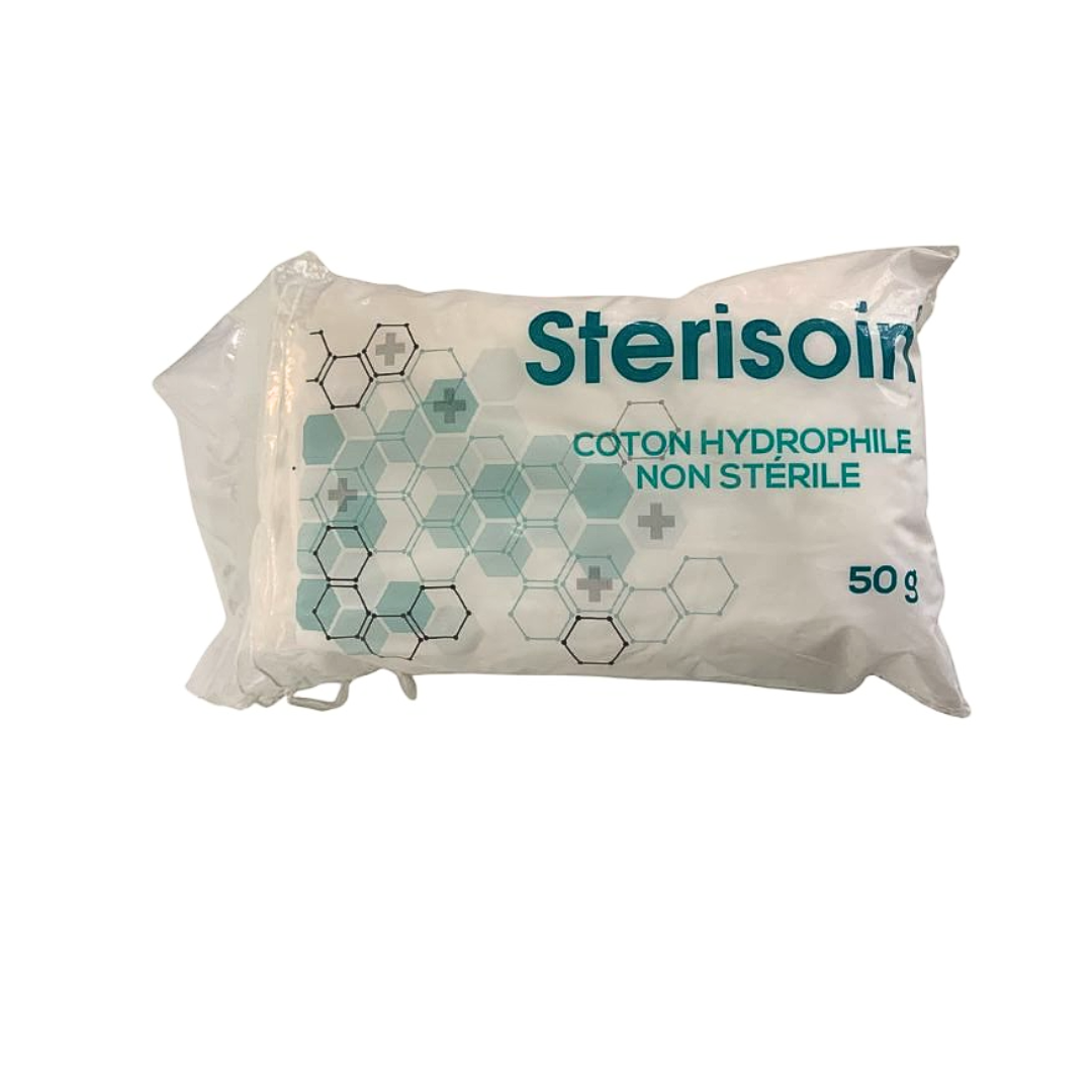 Design-sans-titre-3-2.png Urgo Coton Sterisoin Hydrophile Non Sterile 50g – Image 1