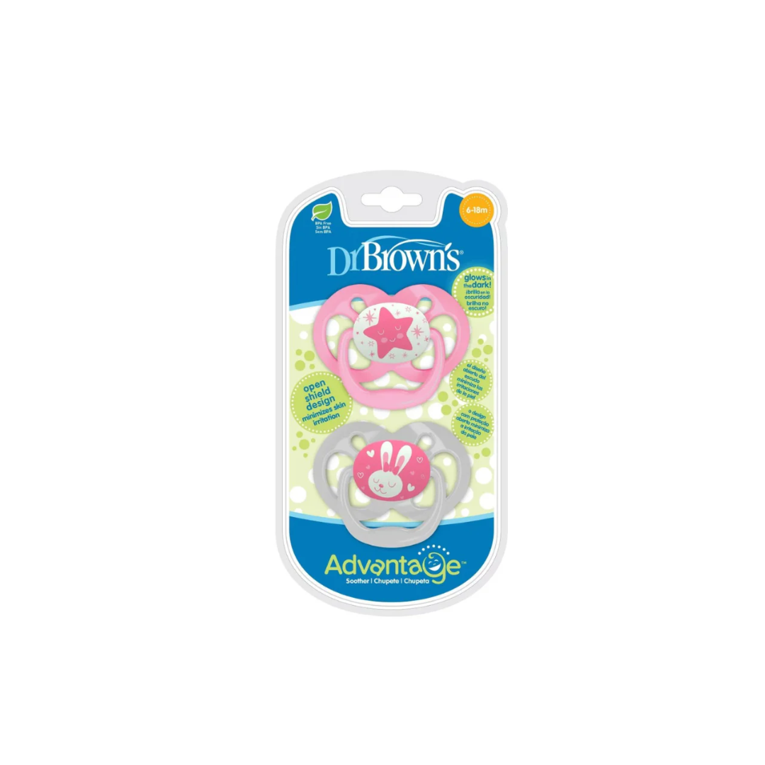Dr-Browns-2-suc-Advantage-Rose-6-18m-PA22003-INTL-1.png Dr Brown’s 2 Sucette Advantage Rose 6-18m – Image 1