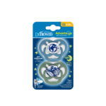 Dr Brown&rsquo;s 2 Sucette Advantage Phosphor Bleu 6-18m