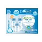 Dr brown&rsquo;s Biberon + Sucette + Anneau + goupillon  WB03602-ESX Blue