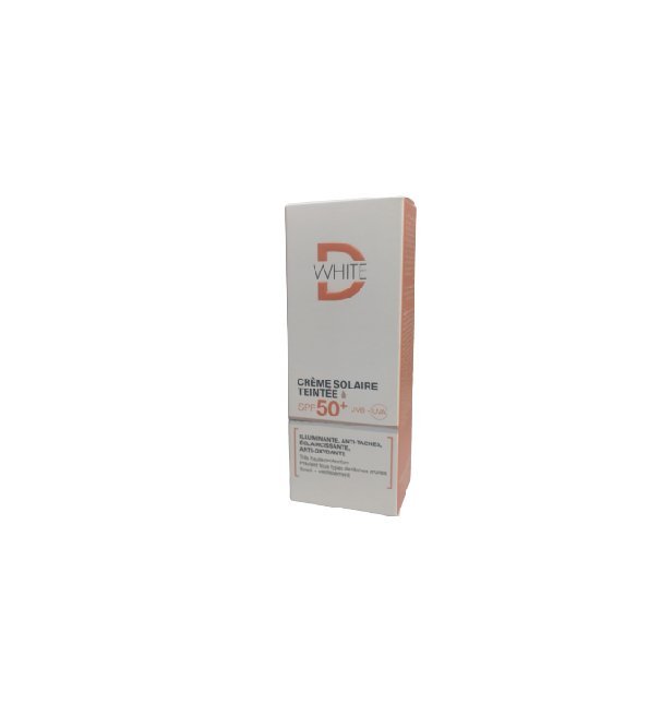 Dwhite-Ecran-solaire-teinte-spf50-50ml-1.jpg Dwhite Crème Solaire Teintée Spf50+ 50ml – Image 1