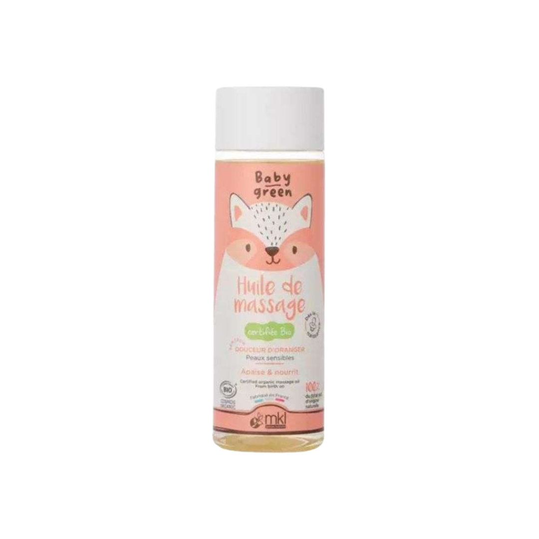 Elba-lait-bronzant-protecteur-spf30-100ml-2025-04-25T160258.956.png MKL Baby Green Huile de Massage Bio 100ml – Image 1
