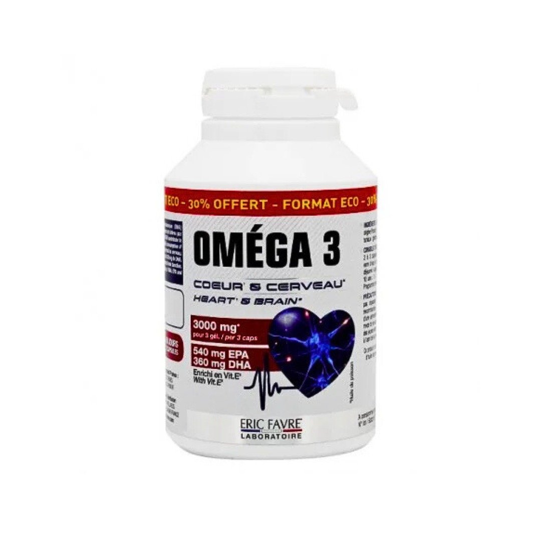 Eric-Favre-Omega-3-3000mg-120gelules Eric Favre Omega 3 3000mg 120 Gelules – Image 1