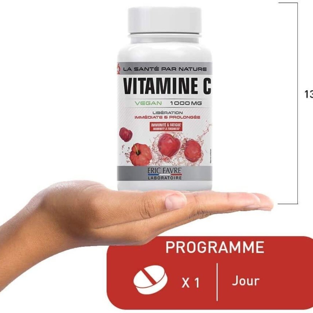 Eric-favre-vitamine-C-Vegan-1000mg-100cps-1.jpg Eric Favre Vitamine C Vegan 1000mg 100 Comprimes – Image 1