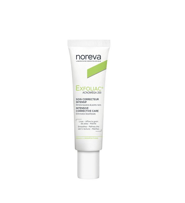 Exfoliac-Acnomega-200.jpg NOREVA EXFOLIAC ACNOMÉGA 200 SOIN CORRECTEUR INTENSIF 30ml – Image 1
