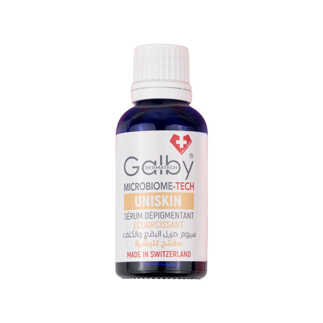 Galby-Dermatech-Uniskin-Serum-Depigmentant-Eclarcissant-30ml Galby Dermatech UNISKIN Sérum Dépigmentant Eclaircissant – Image 1