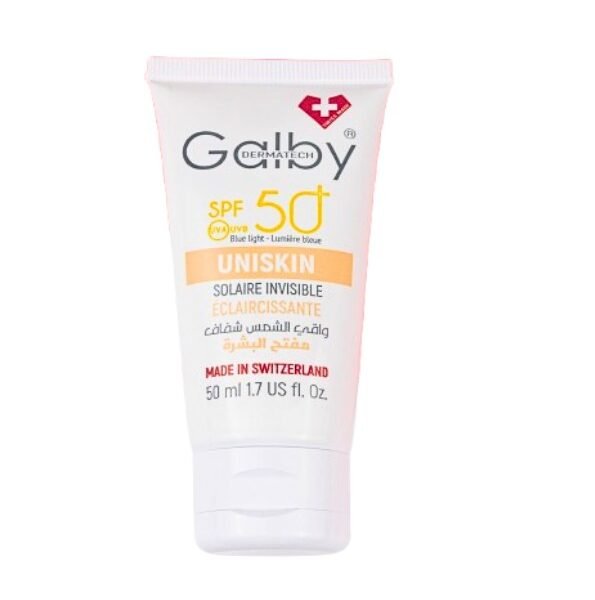 Galby Dermatech Uniskin Solaire Invisible Eclaircissante Spf50+ 50ml