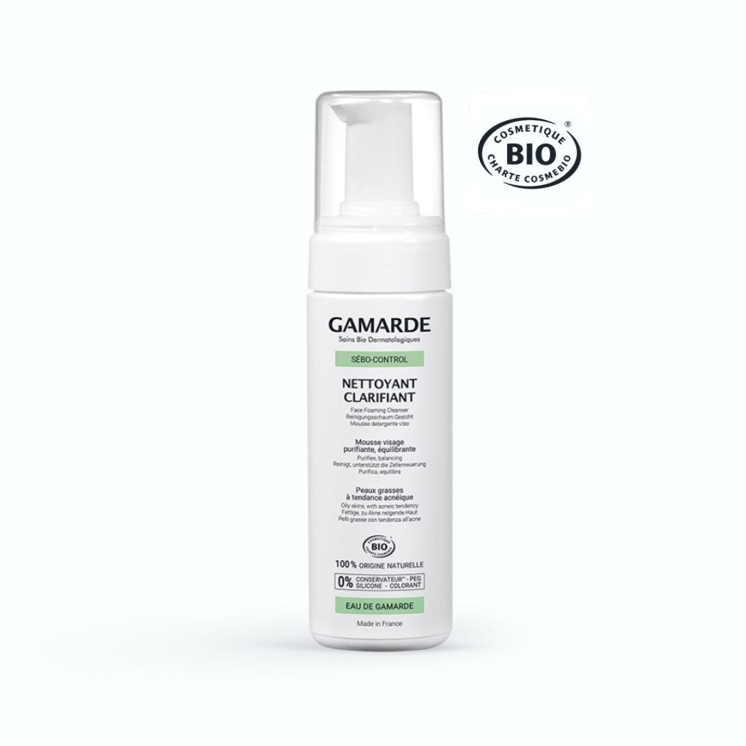 Gamarde-mousse-nettoyante-clarifiante-160ml.jpg Gamarde Mousse Nettoyante Clarifiante 160ml – Image 1