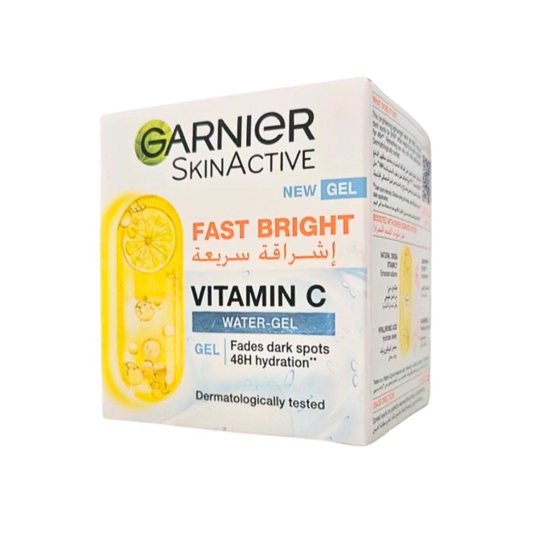 Garnier-Fast-Bright-Vitamine-C-gel-50ml-1 Garnier Fast Bright Vitamine C Water Gel 50ml – Image 1
