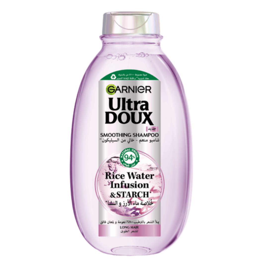 Garnier-Ultra-Doux-Shamp-Rice-Water-400ml.png Garnier Ultra Doux Shampoing Rice Water 400ml – Image 1