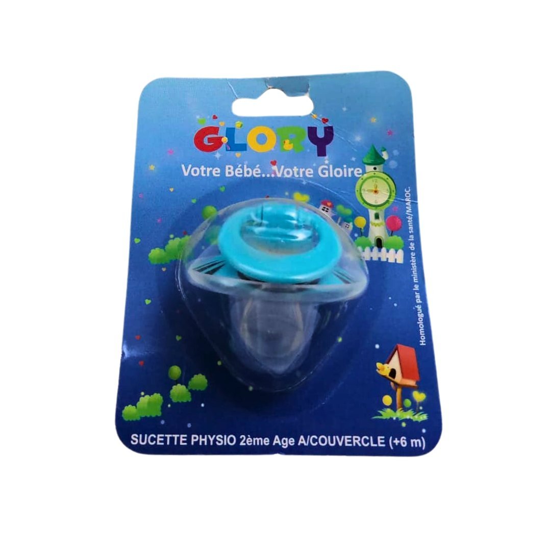 Glory-Suc-Physio-2eme-age-Covercle-6m-1.jpg Glory Sucette Physio 2eme Age Covercle +6m – Image 1