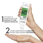 Vichy Dercos Shampoing Traitant Anti-Pelliculaire Cheveux Secs | 200ml = 1 Shampooing miniature Offert – Image 9