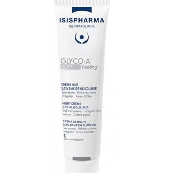 ISIPHARMA GLYCO-A SOFT Peeling Crème Nuit 5,5% d&rsquo;acide glycolique 30ml
