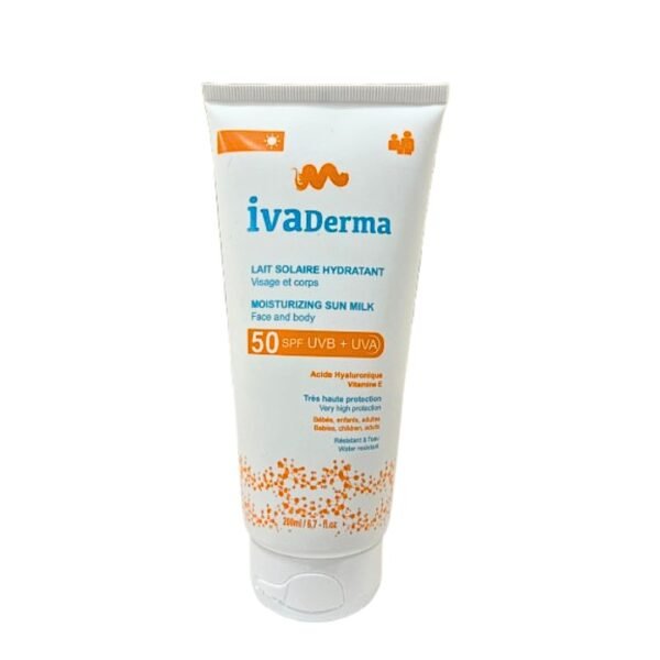 Ivaderma Lait Solaire Hydratant Spf50 200ml
